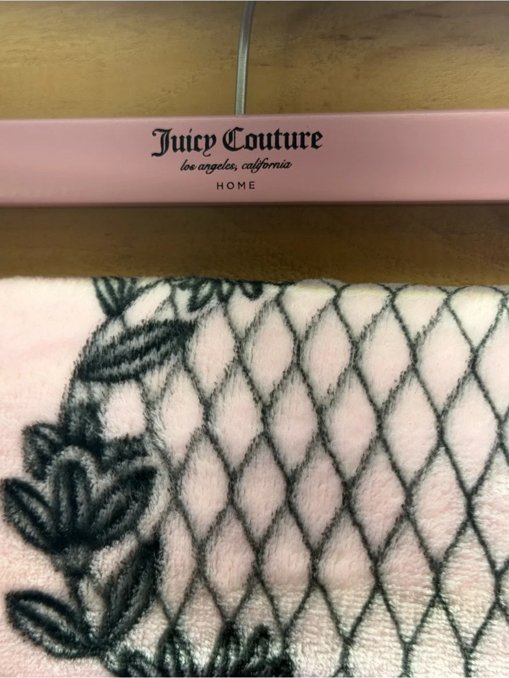 Juicy Couture Pink Throw Blanket